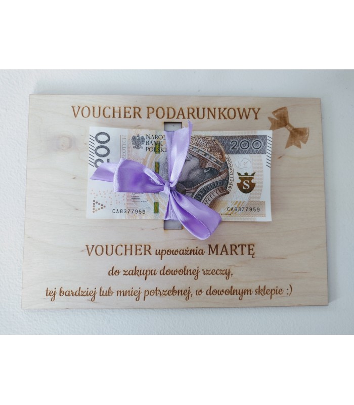 Bon podarunkowy Bon podarunkowy