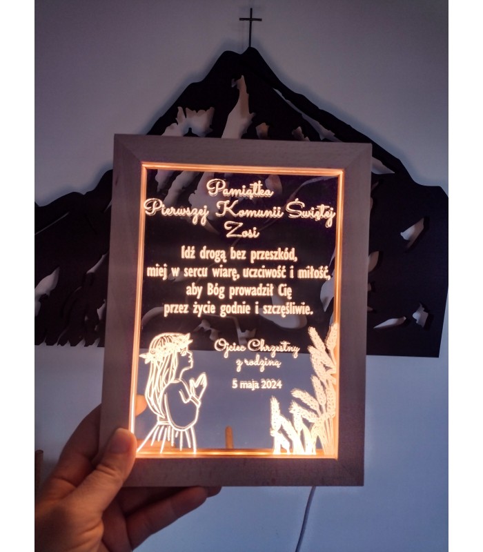 Obrazek LED Komunia Obrazek LED Komunia