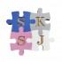 Drewniane puzzle z inicjałem